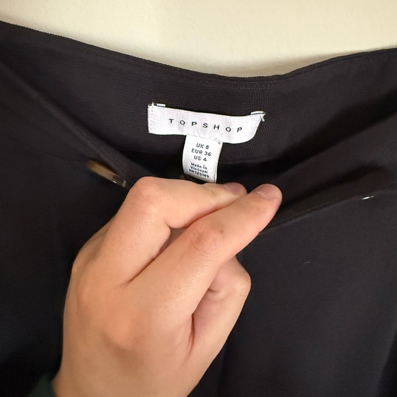 TOP SHOP Women’s Size 4 Ultra Wide Leg Trouser Pants Boho Summer Vacation Casual - Picture 5 of 6